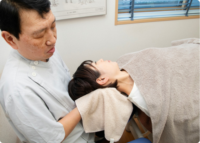首・骨盤のチェック・調整