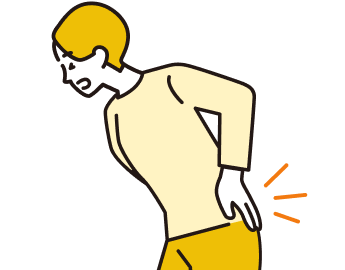 急性腰痛で歩けない